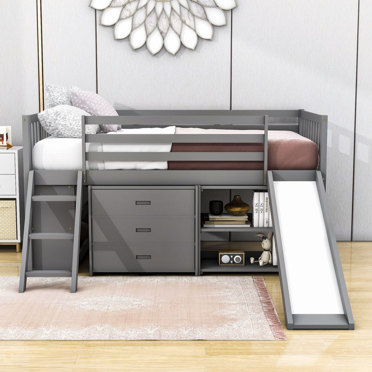 Low loft best sale bed with drawers